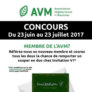 CONCOURS : Référez-nous un ami et courez la chance de gagner un souper chez Invitation V!