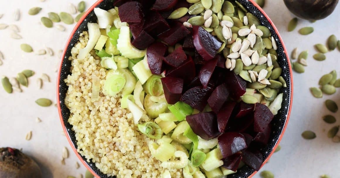 Salade de betterave et quinoa
