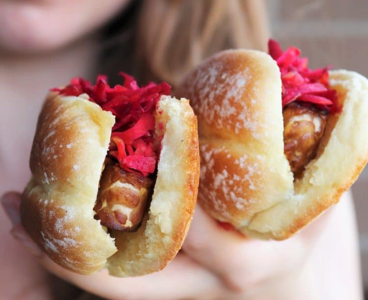 “Hot Dogs” véganes au tempeh