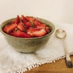 Salade de Fraises et basilic